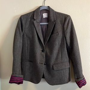 GAP Herringbone Academy Blazer In Brown